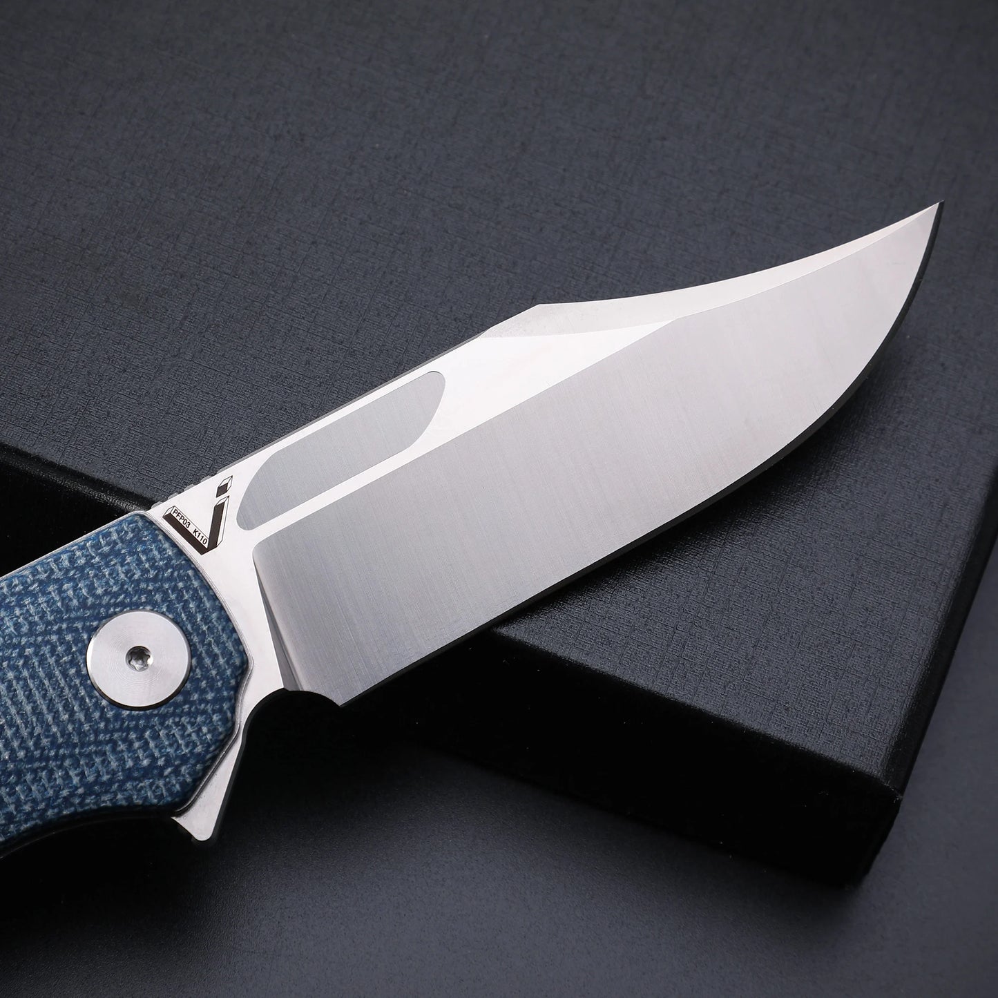 Petrified Fish PFP03 Jackknife Pocketknives High Pocket Folding Knife K110 Steel Blade Multi-tool Flax Handle Outdoor Camping