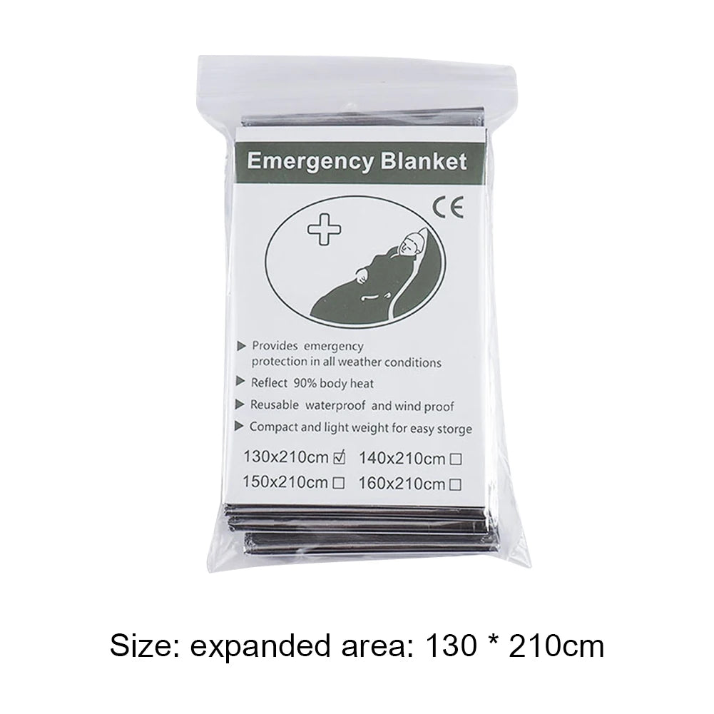 30-1PCS Emergency Rescue Blanket Outdoor Survive First Aid survival blanket Military Rescue Kit Rescue Foil Thermal Blanket 