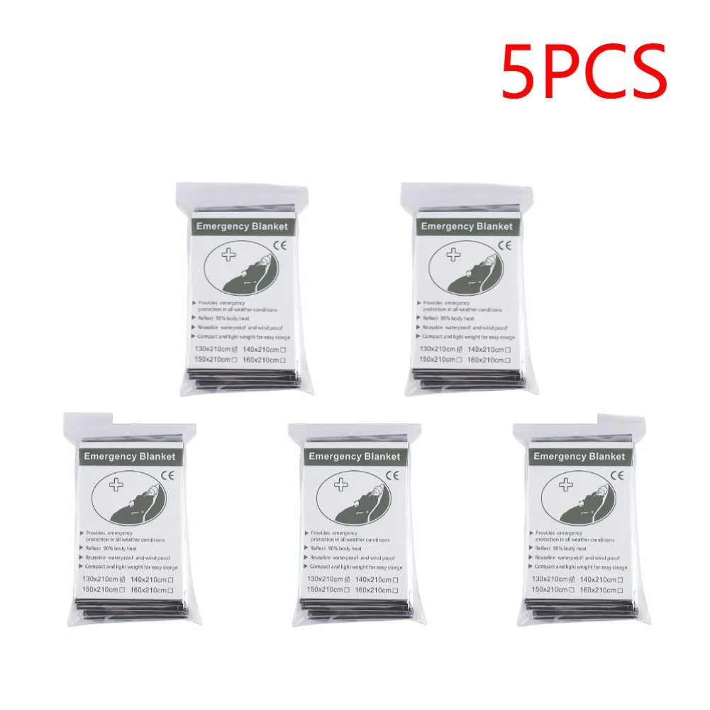 30-1PCS Emergency Rescue Blanket Outdoor Survive First Aid survival blanket Military Rescue Kit Rescue Foil Thermal Blanket 