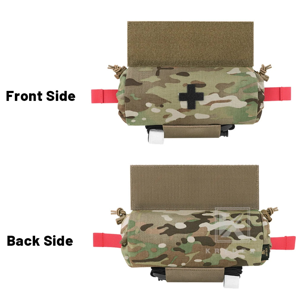 KRYDEX Tactical Roll Up Medic Pouch First Aid Trauma EMT IFAK Organizer Pouch Drop Dump Pouch for Vest Chest Rig Outdoor Gear
