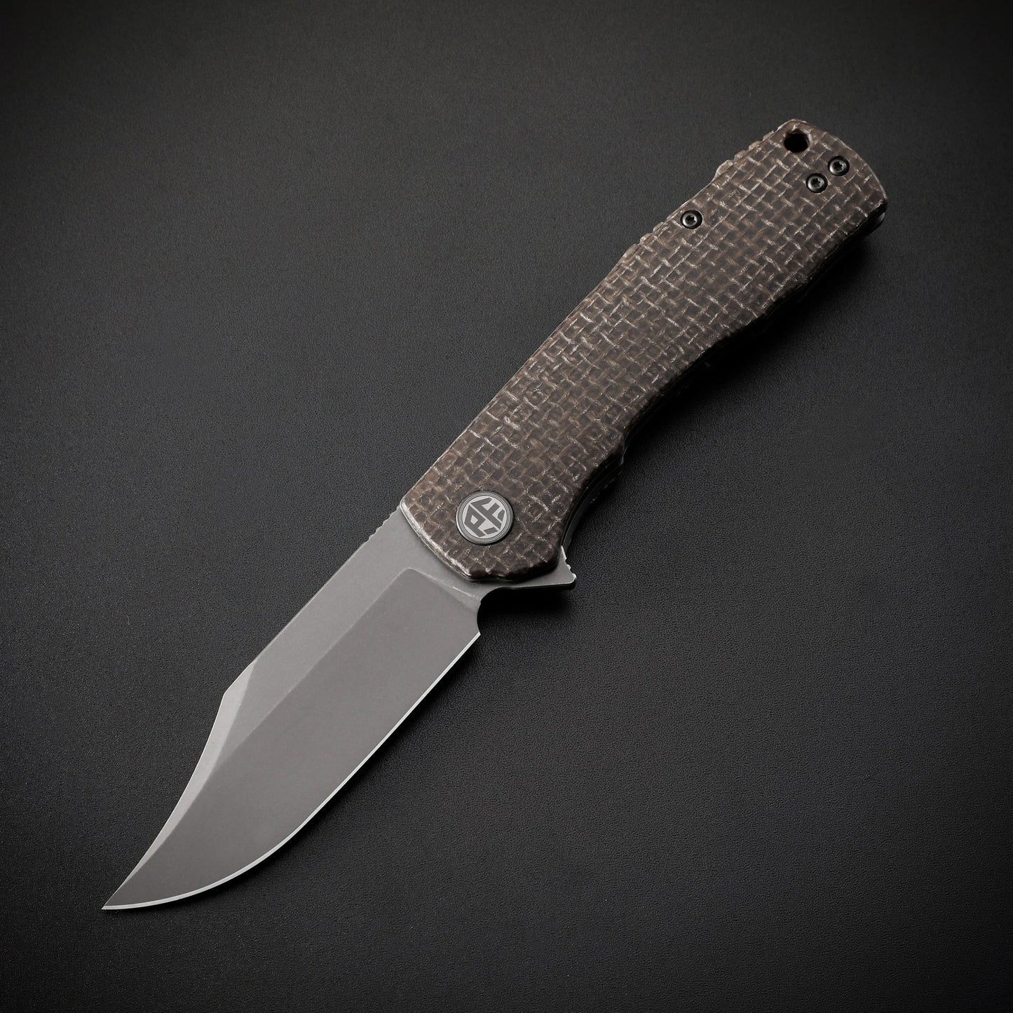 Petrified Fish PFP03 Jackknife Pocketknives High Pocket Folding Knife K110 Steel Blade Multi-tool Flax Handle Outdoor Camping