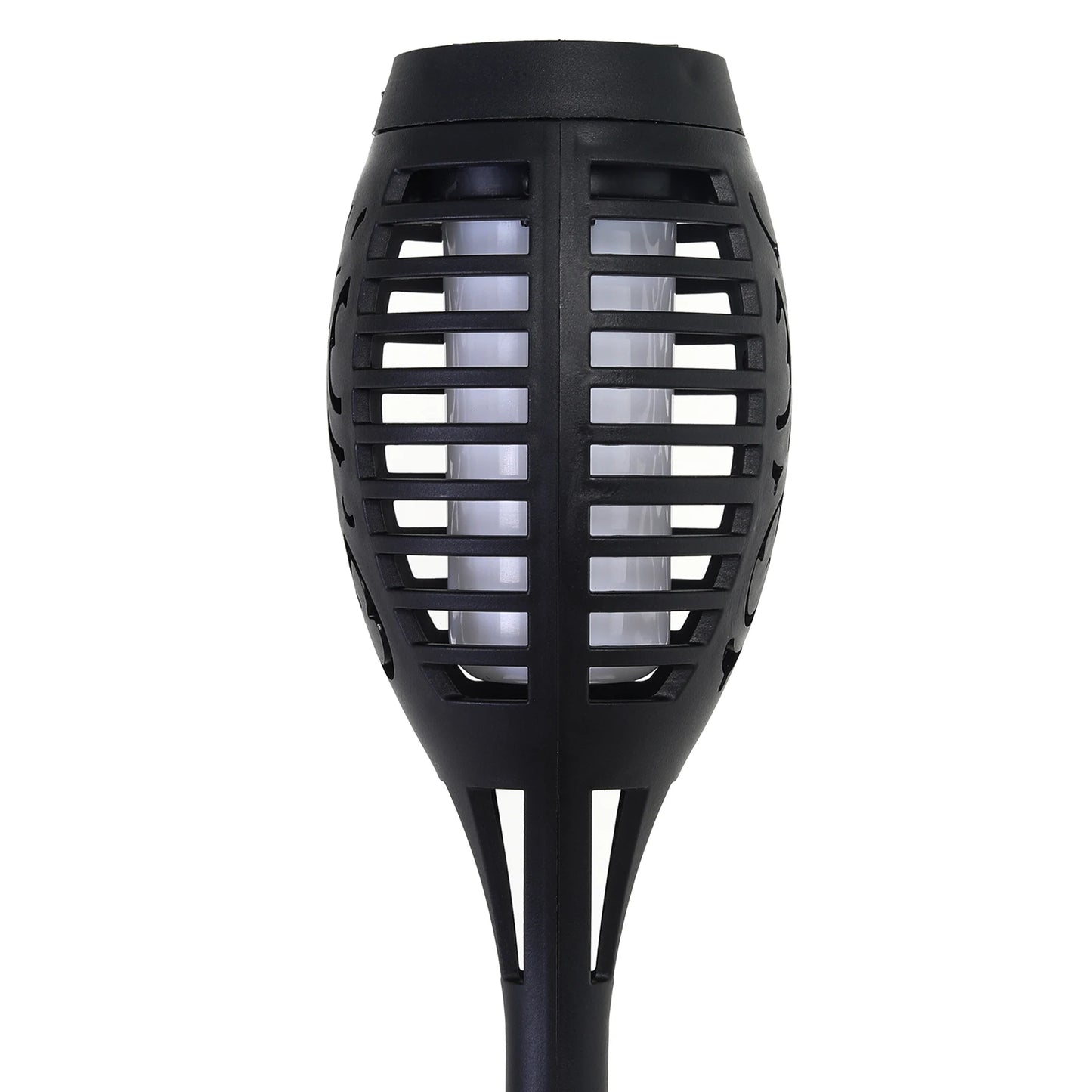 Green Solar Flame Light Outdoor with Flickering Flame Waterproof Lawn Ground Inserted Landscape for Garden Decorations Yard Pati
