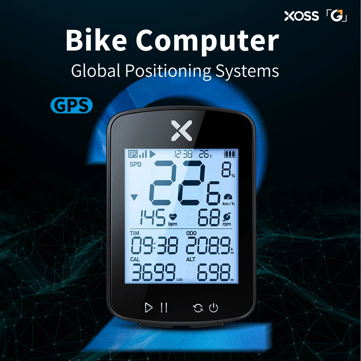 XOSS G2 Plus Bike Computer Wireless GPS Cycling Speedometer Waterproof ANT+ Cadence Speed Smart Bicycle Odometer Roadbike MTB