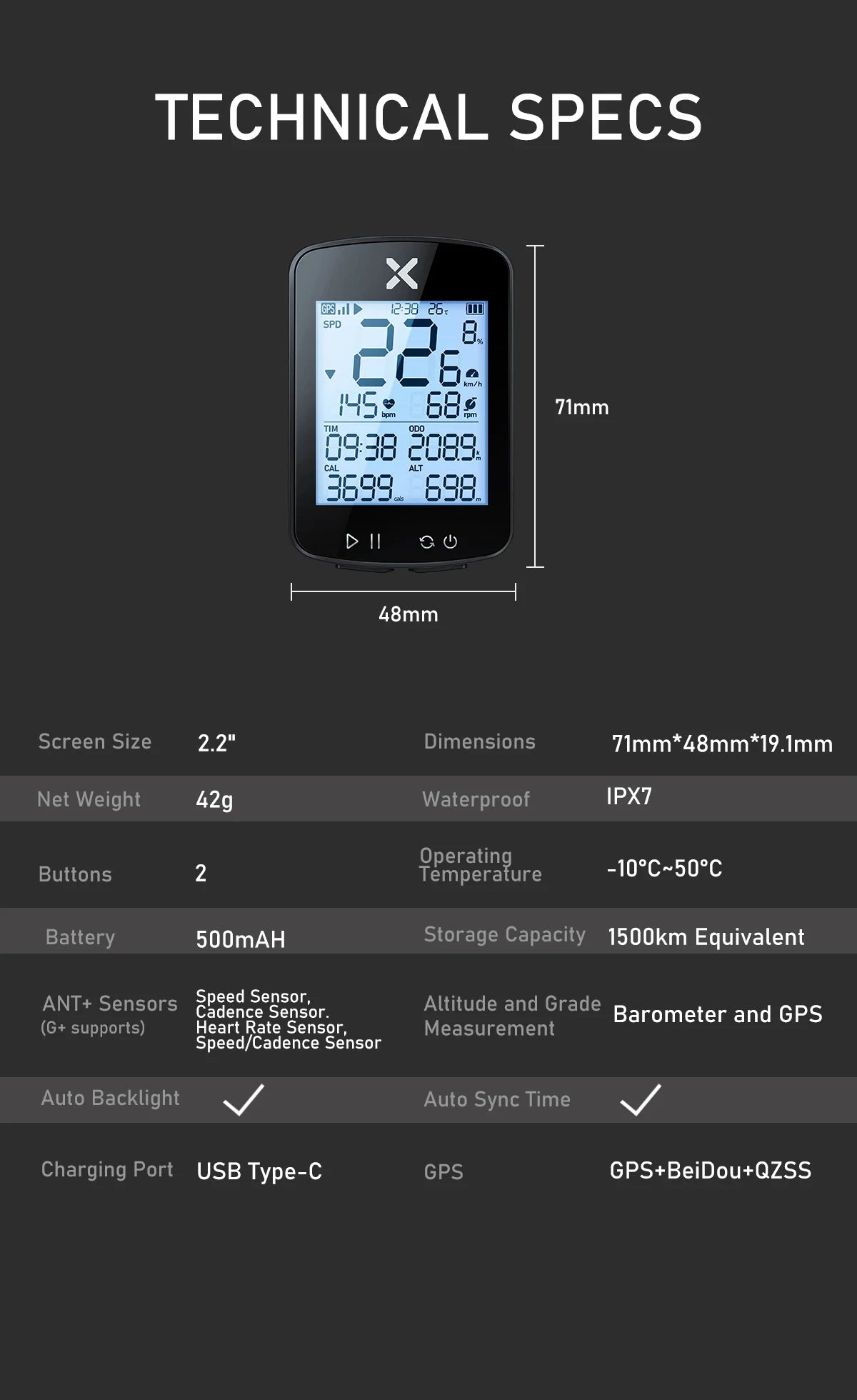 XOSS G2 Plus Bike Computer Wireless GPS Cycling Speedometer Waterproof ANT+ Cadence Speed Smart Bicycle Odometer Roadbike MTB