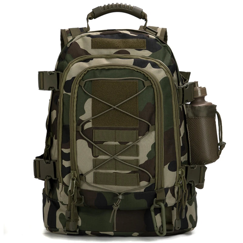 LQARMY 60L Male Travel Tactical backpack Hiking Camping backpack Expandable Army Backpacks Molle 3 Day Assault Pack Rucksacks