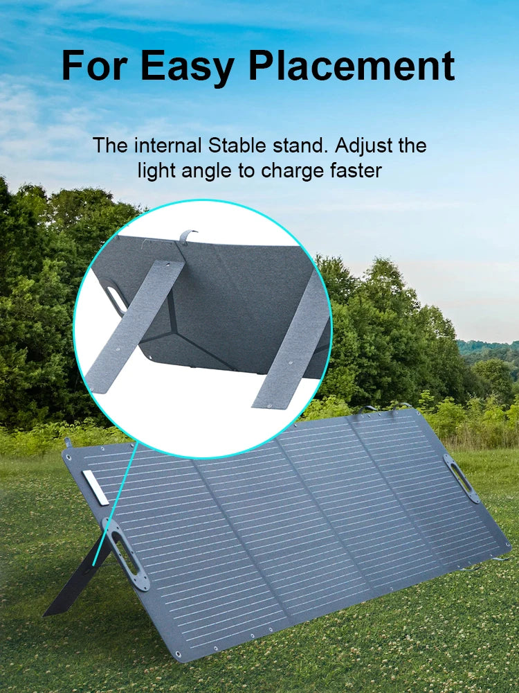 200W Flexible ETFE New Rigid Solar Panel Foldable 12V to 24V Monocrystalline For Camping IP68 Waterproof EU Warehouse Shipping