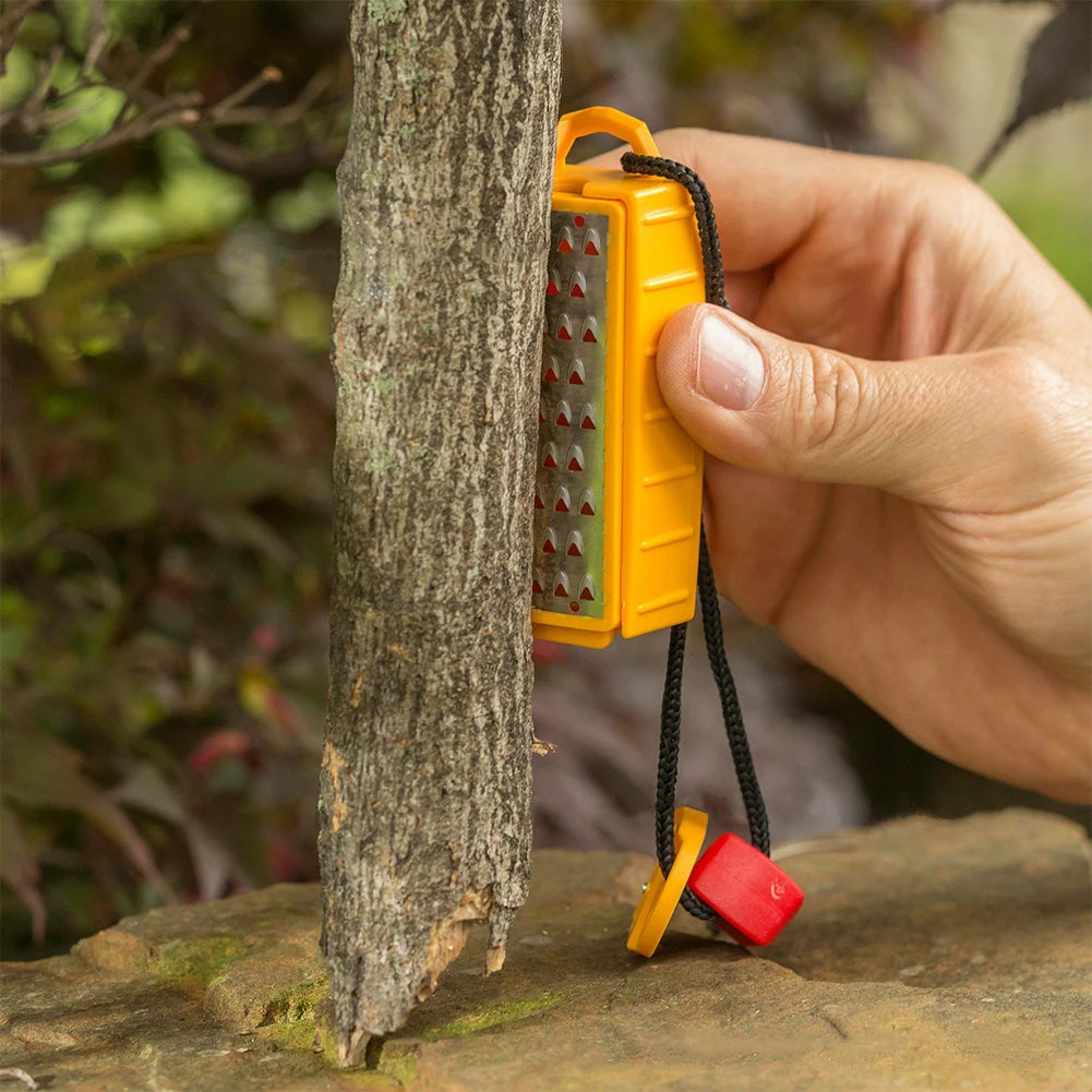 Tinder Maker with Fire Starter Tinder Making Tool Lightweight Stainless Steel Grater Outdoor Survival Tool for Camping
