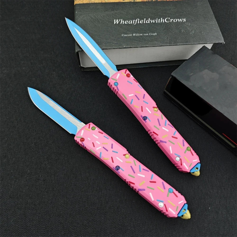 UT85 Outdoor Multi-function Pocket Knife D2 Blade T6 Aluminum Handle Practical Camping Durable Hiking Survival Hunting EDC Tool