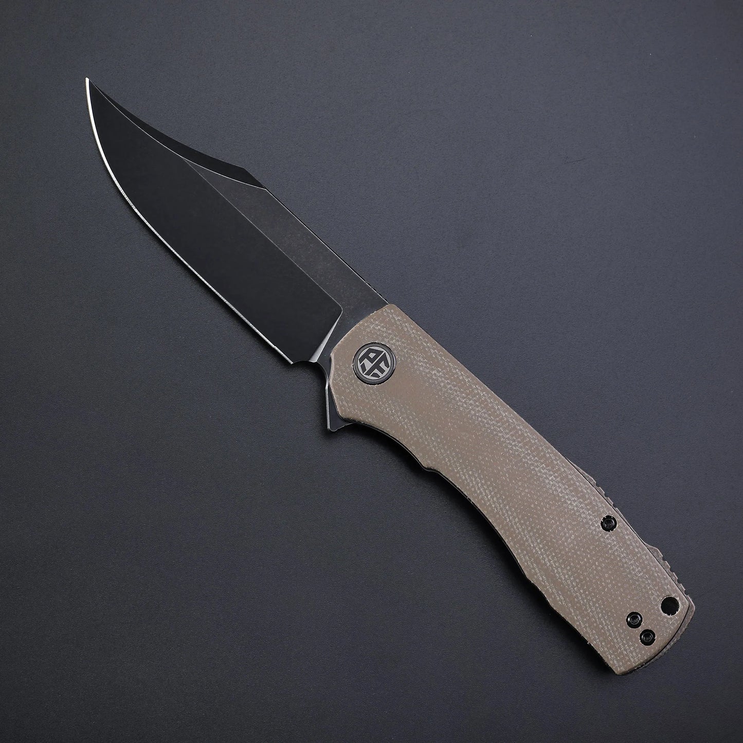 Petrified Fish PFP03 Jackknife Pocketknives High Pocket Folding Knife K110 Steel Blade Multi-tool Flax Handle Outdoor Camping