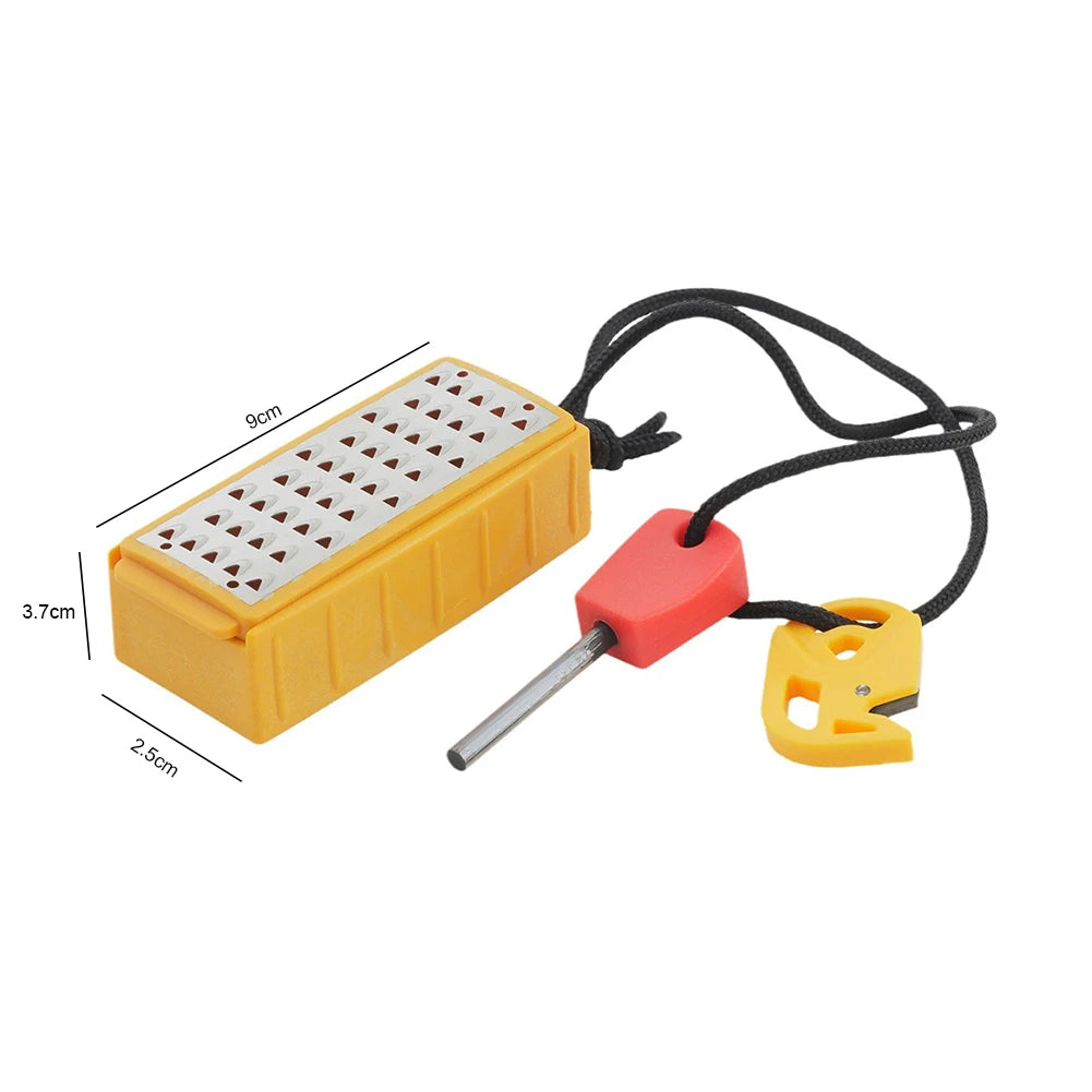 Tinder Maker with Fire Starter Tinder Making Tool Lightweight Stainless Steel Grater Outdoor Survival Tool for Camping