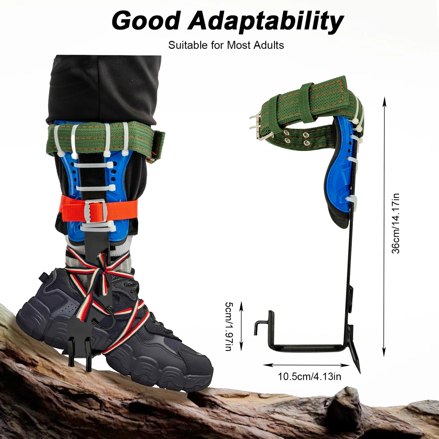 Tree Climbing Tool Portable Stand-up Tree Climbing Spurs Kit for Climbers Logging Hunting