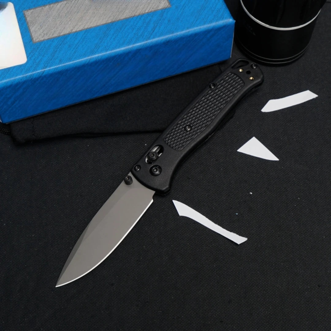 535 Outdoor Folding Knife (Military Green Grey Blade), Fiberglass Handle, Fishing, Hiking, Survival, Men's and Women's Gifts