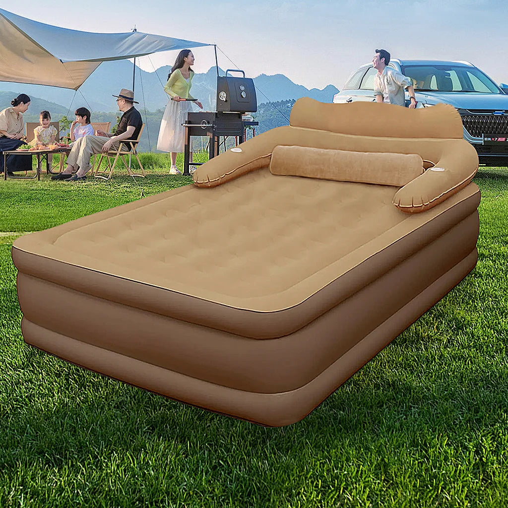 2 Person Automatic Inflatable Mattress For Home Outdoor Camping Rest Sleeping Bed Car Air Cushion Portable Folding Lazy Sofa Mat