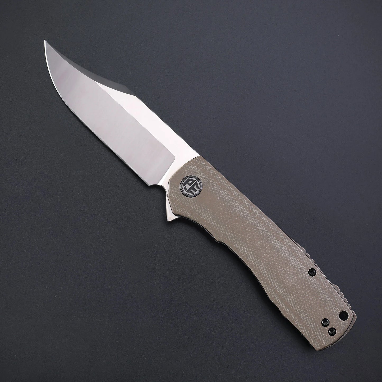 Petrified Fish PFP03 Jackknife Pocketknives High Pocket Folding Knife K110 Steel Blade Multi-tool Flax Handle Outdoor Camping