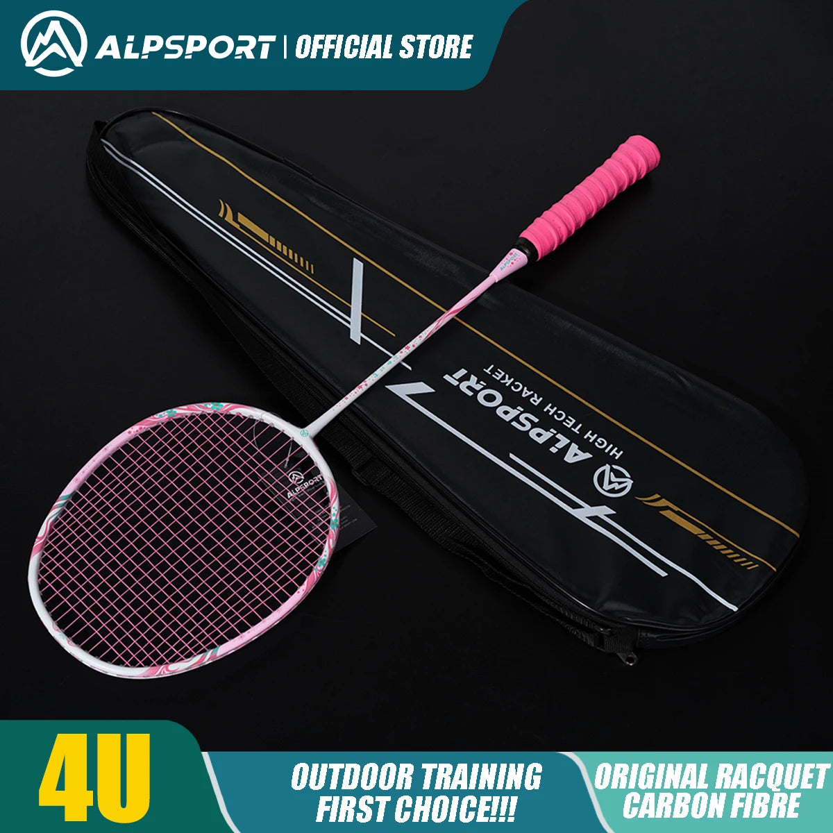 ALP TX 4U Professional Ultra-light Offensive Type Badminton Racket T800 Carbon Fiber Imported Carbon Fiber Original Import  USA