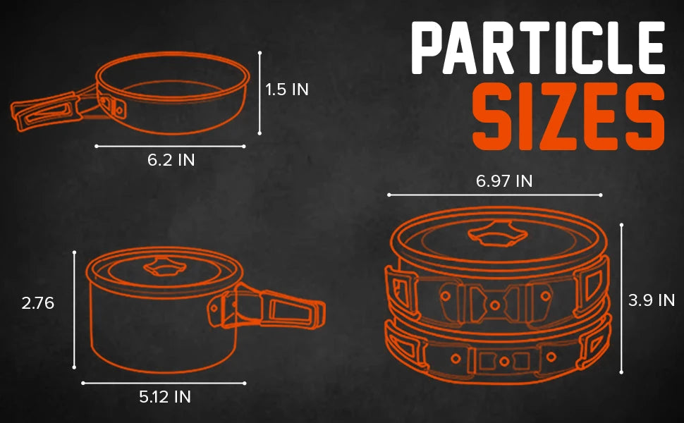 Camping Cookware Mess Kit Set with Stove - Backpacking Camping Pots and Pans Set All in One Non-Stick Camping Cooking Set Portab