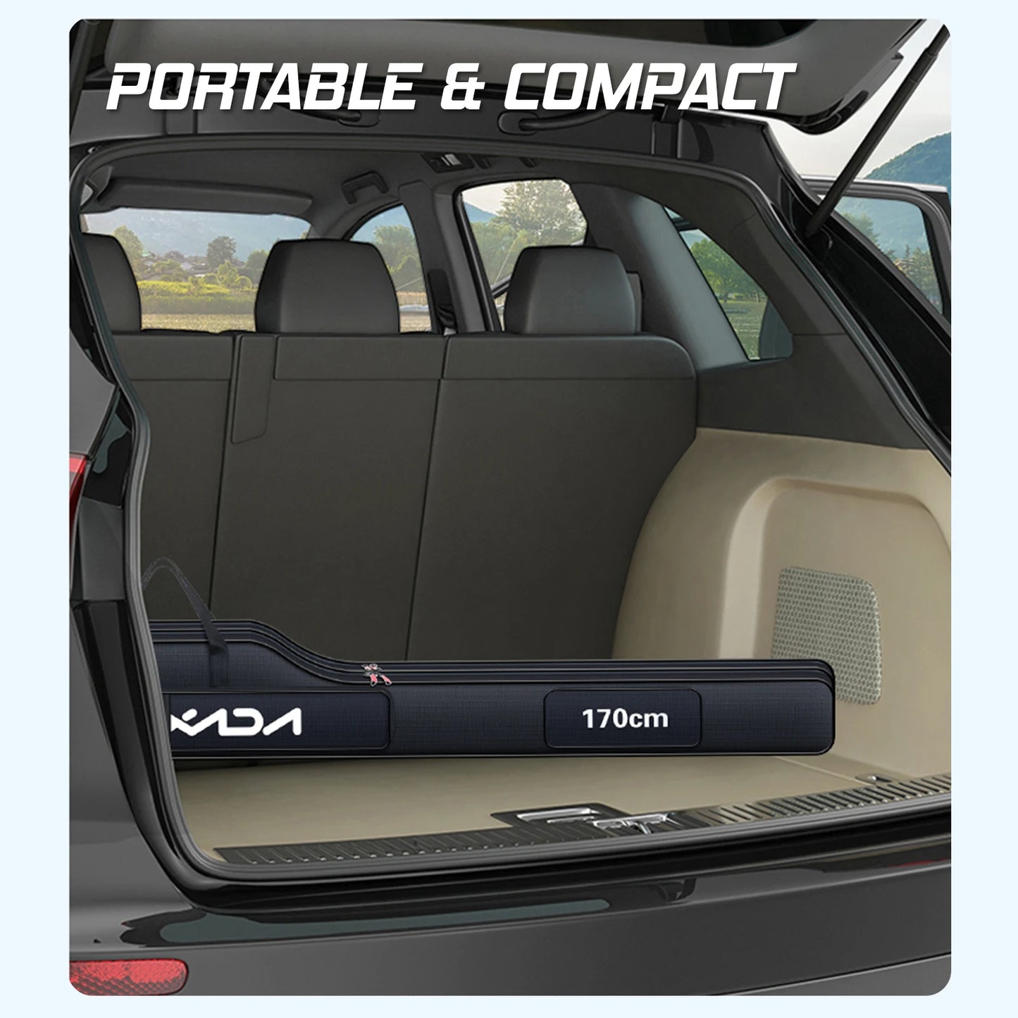 Lixada 210/190/170cm Fishing Bag Oxford Cloth Folding Fishing Rod Reel Bag Fishing Tackle Storage Bags Travel Carry Case Pesca