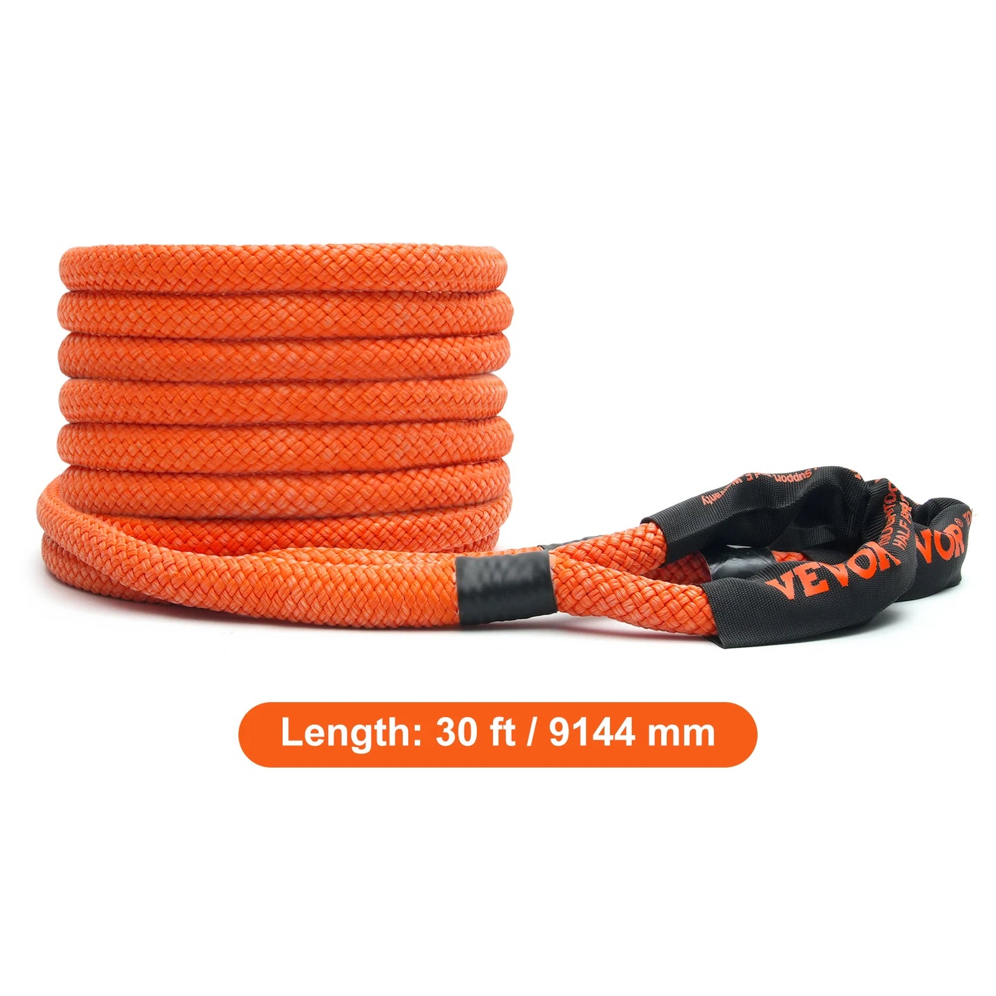 SucceBuy 20/30ft Car Towing Rope Off Road Snatch Tow Strap Rescue Recovery Resistant Which Rope for Jeep Car Truck ATV Tractor