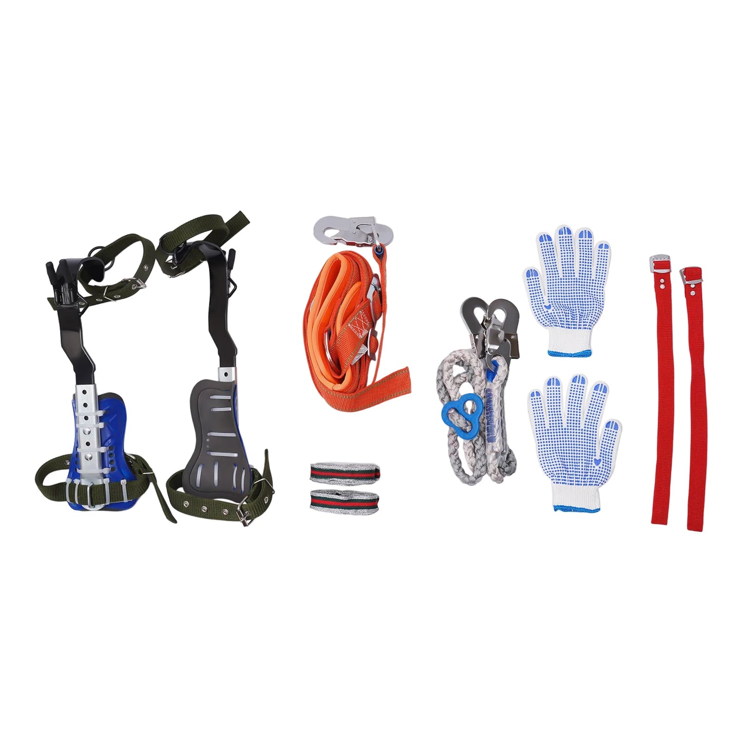 Tree Climbing Tools Adjustable Portable Tree Climbing Gear Kit Climbing Gear with Harness and Leash