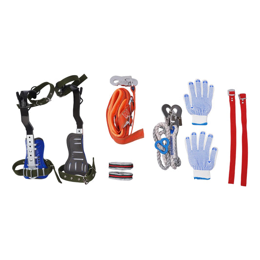 Tree Climbing Tools Adjustable Portable Tree Climbing Gear Kit Climbing Gear with Harness and Leash