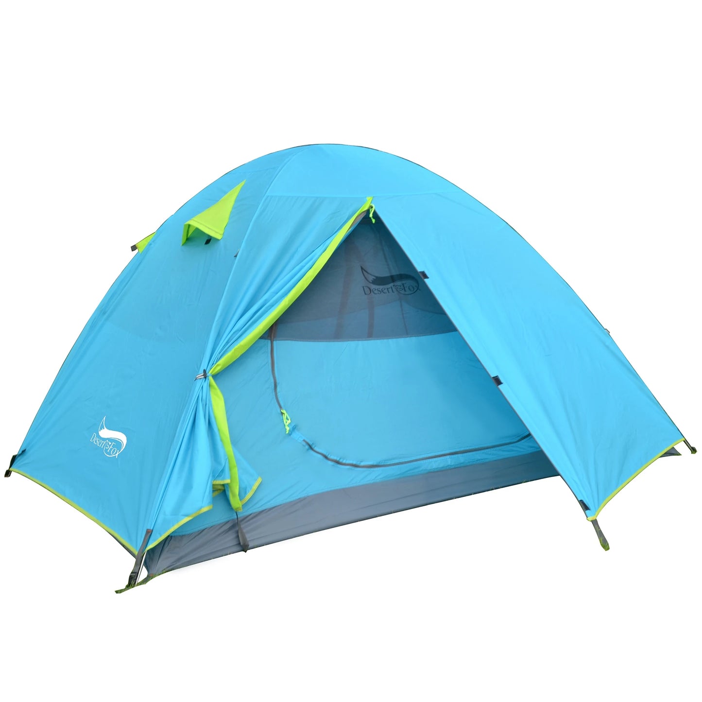 Desert Fox 2 Person Backpack Tent Outdoor Hiking Lightweight Couple Camping Tents Double Layers 3 Seasons for Travelling Hunting