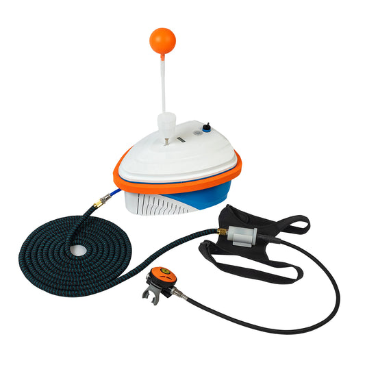 New Upgraded Scuba Diving Ventilator 4.5-10H Portable Diving Snorkel Equipment with Breathing Regulator Support Underwater 15M