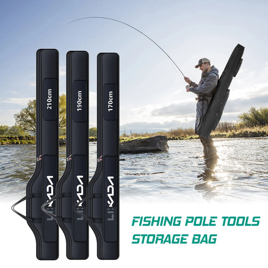 Lixada 210/190/170cm Fishing Bag Oxford Cloth Folding Fishing Rod Reel Bag Fishing Tackle Storage Bags Travel Carry Case Pesca