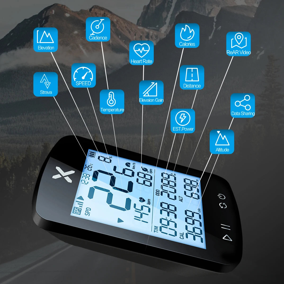 XOSS G2 Plus Bike Computer Wireless GPS Cycling Speedometer Waterproof ANT+ Cadence Speed Smart Bicycle Odometer Roadbike MTB
