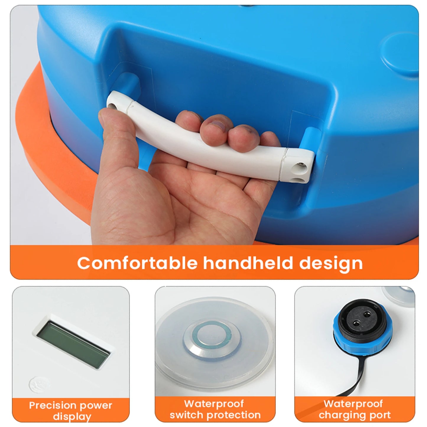 New Upgraded Scuba Diving Ventilator 4.5-10H Portable Diving Snorkel Equipment with Breathing Regulator Support Underwater 15M