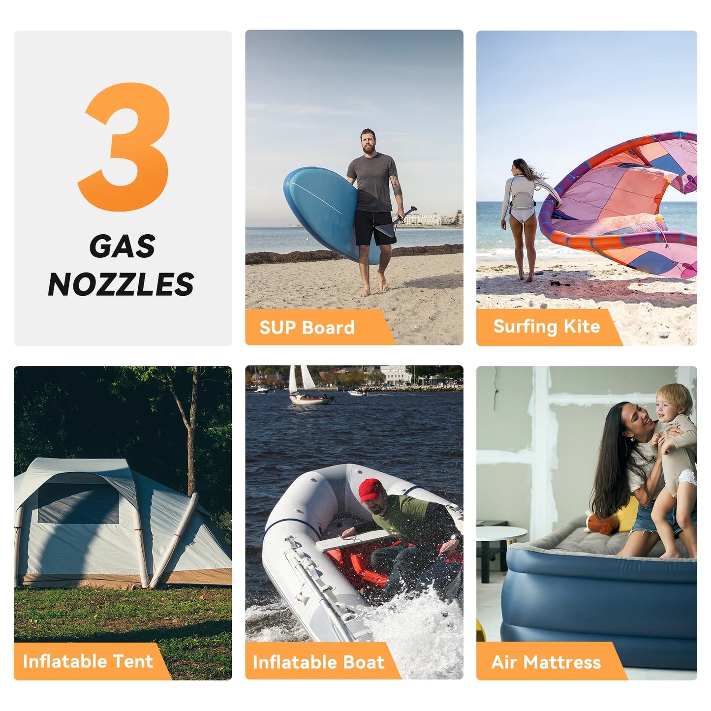 dwndpump Electric 20PSI SUP Pump 38.48Wh Battery Paddle Board Inflation Deflation for Kayak Boat Surfing Board Stand Up Paddle